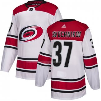 Maglia Hockey Carolina Hurricanes Svechnikov Red Away Autentico Bianco