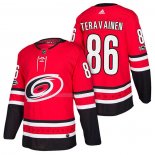 Maglia Hockey Carolina Hurricanes Teuvo Teravainen Home Autentico 2018 Rosso