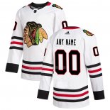Maglia Hockey Chicago Blackhawks Personalizzate Away Autentico Bianco