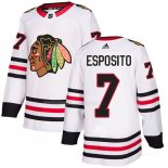 Maglia Hockey Chicago Blackhawks Phil Esposito Road Autentico Bianco