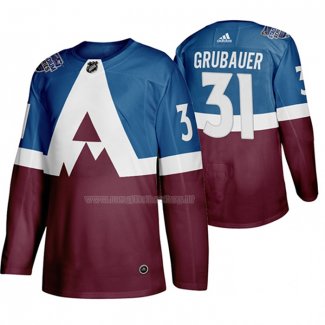 Maglia Hockey Colorado Avalanche Philipp Grubauer 2020 Stadium Series Blu