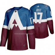Maglia Hockey Colorado Avalanche Tyson Jost 2020 Stadium Series Blu