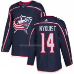 Maglia Hockey Columbus Blue Jackets Gustav Nyquist Home Autentico Blu