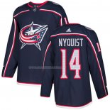 Maglia Hockey Columbus Blue Jackets Gustav Nyquist Home Autentico Blu