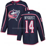 Maglia Hockey Columbus Blue Jackets Gustav Nyquist Home Autentico Blu