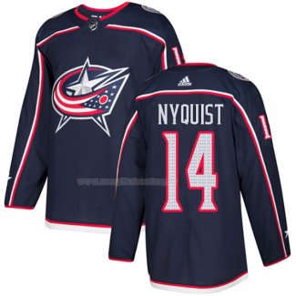 Maglia Hockey Columbus Blue Jackets Gustav Nyquist Home Autentico Blu