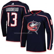 Maglia Hockey Columbus Blue Jackets Johnny Gaudreau Home Primegreen Autentico Pro Blu