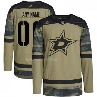 Maglia Hockey Dallas Stars Personalizzate Military Appreciation Team Autentico Practice Camuffamento