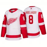 Maglia Hockey Detroit Red Wings Justin Abdelkader New Outfitted 2018 Bianco