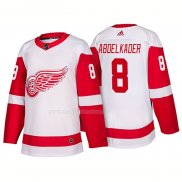 Maglia Hockey Detroit Red Wings Justin Abdelkader New Outfitted 2018 Bianco