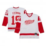 Maglia Hockey Detroit Red Wings Steve Yzerman Mitchell & Ness 1983-84 Blue Line Bianco