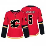 Maglia Hockey Donna Calgary Flames Mark Giordano Autentico Giocatore Rosso