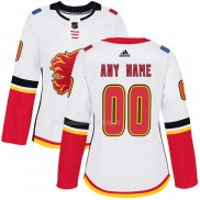 Maglia Hockey Donna Calgary Flames Personalizzate 2018 Bianco