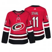 Maglia Hockey Donna Carolina Hurricanes Jordan Staal Autentico Giocatore Rosso