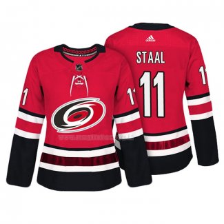 Maglia Hockey Donna Carolina Hurricanes Jordan Staal Autentico Giocatore Rosso