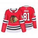 Maglia Hockey Donna Chicago Blackhawks Marian Hossa Autentico Giocatore Rosso