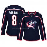 Maglia Hockey Donna Columbus Blue Jackets Zach Werenski Autentico Giocatore Blu