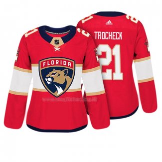 Maglia Hockey Donna Florida Panthers Vincent Trocheck Autentico Giocatore Rosso