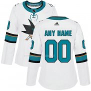 Maglia Hockey Donna San Jose Sharks Personalizzate Away Bianco