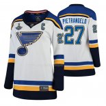 Maglia Hockey Donna St. Louis Blues Alex Pietrangelo 2019 Stanley Cup Campeones Away Bianco