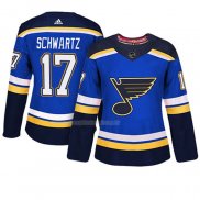 Maglia Hockey Donna St. Louis Blues Jaden Schwartz Autentico Giocatore Blu