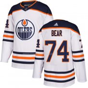 Maglia Hockey Edmonton Oilers Ethan Bear Road Autentico Bianco