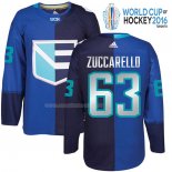 Maglia Hockey Europa Mats Zuccarello Premier 2016 World Cup Blu