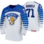 Maglia Hockey Finlandia Kristian Kuusela Home 2020 Iihf World Championship Bianco