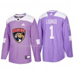 Maglia Hockey Florida Panthers Roberto Luongo 2018 Fights Cancer Viola
