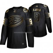 Maglia Hockey Golden Edition Anaheim Ducks Paul Kariya Retired Giocatore Autentico Nero