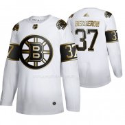 Maglia Hockey Golden Edition Boston Bruins Patrice Bergeron Limited Bianco