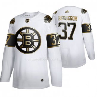 Maglia Hockey Golden Edition Boston Bruins Patrice Bergeron Limited Bianco