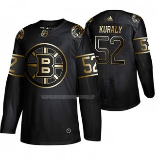 Maglia Hockey Golden Edition Boston Bruins Sean Kuraly Autentico Nero