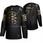 Maglia Hockey Golden Edition Boston Bruins Terry O'reilly Retired Giocatore Autentico Nero