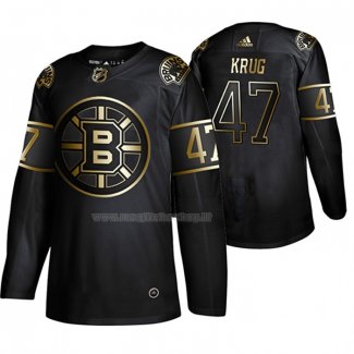 Maglia Hockey Golden Edition Boston Bruins Torey Krug Autentico Nero