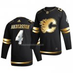 Maglia Hockey Golden Edition Calgary Flames Rasmus Andersson Limited Autentico 2020-21 Nero