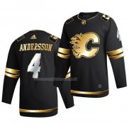 Maglia Hockey Golden Edition Calgary Flames Rasmus Andersson Limited Autentico 2020-21 Nero