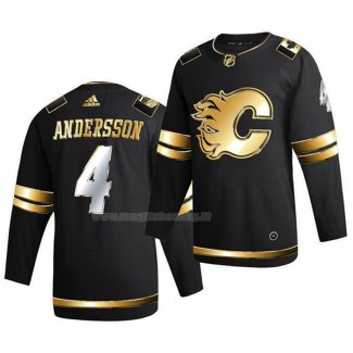 Maglia Hockey Golden Edition Calgary Flames Rasmus Andersson Limited Autentico 2020-21 Nero