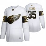 Maglia Hockey Golden Edition Detroit Red Wings Jimmy Howard Autentico Bianco