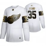 Maglia Hockey Golden Edition Detroit Red Wings Jimmy Howard Autentico Bianco