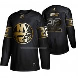 Maglia Hockey Golden Edition New York Islanders Mike Bossy Retired Giocatore Autentico Nero