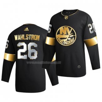 Maglia Hockey Golden Edition New York Islanders Oliver Wahlstrom Limited Autentico 2020-21 Nero