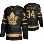 Maglia Hockey Golden Edition Toronto Maple Leafs × Ovo Auston Matthews Limited Nero