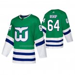 Maglia Hockey Hartford Whalers Clark Bishop Autentico Heritage Verde