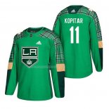 Maglia Hockey Los Angeles Kings Anze Kopitar 2018 Dia de San Patricio Verde