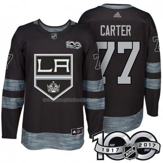 Maglia Hockey Los Angeles Kings Jeff Carter 1917-2017 100th Anniversario Nero