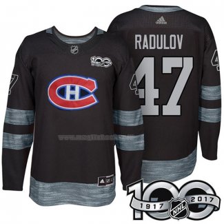 Maglia Hockey Montreal Canadiens Alexander Radulov 1917-2017 100th Anniversario Nero