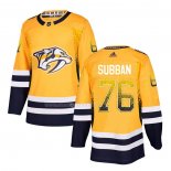 Maglia Hockey Nashville Predators P.k Subban Drift Fashion Giallo