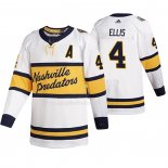 Maglia Hockey Nashville Predators Ryan Ellis Breakaway Giocatore Throwback 2020 Winter Classic Bianco