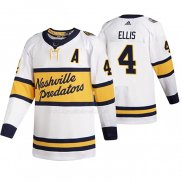 Maglia Hockey Nashville Predators Ryan Ellis Breakaway Giocatore Throwback 2020 Winter Classic Bianco